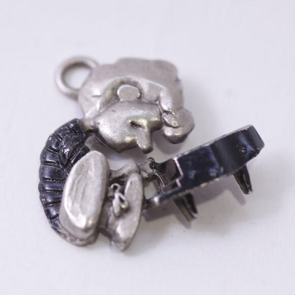 Peanuts Schroeder Piano Player, Pendant, Charm, Pewter, Starline ~ 250826-WH 521 - Picture 1 of 3